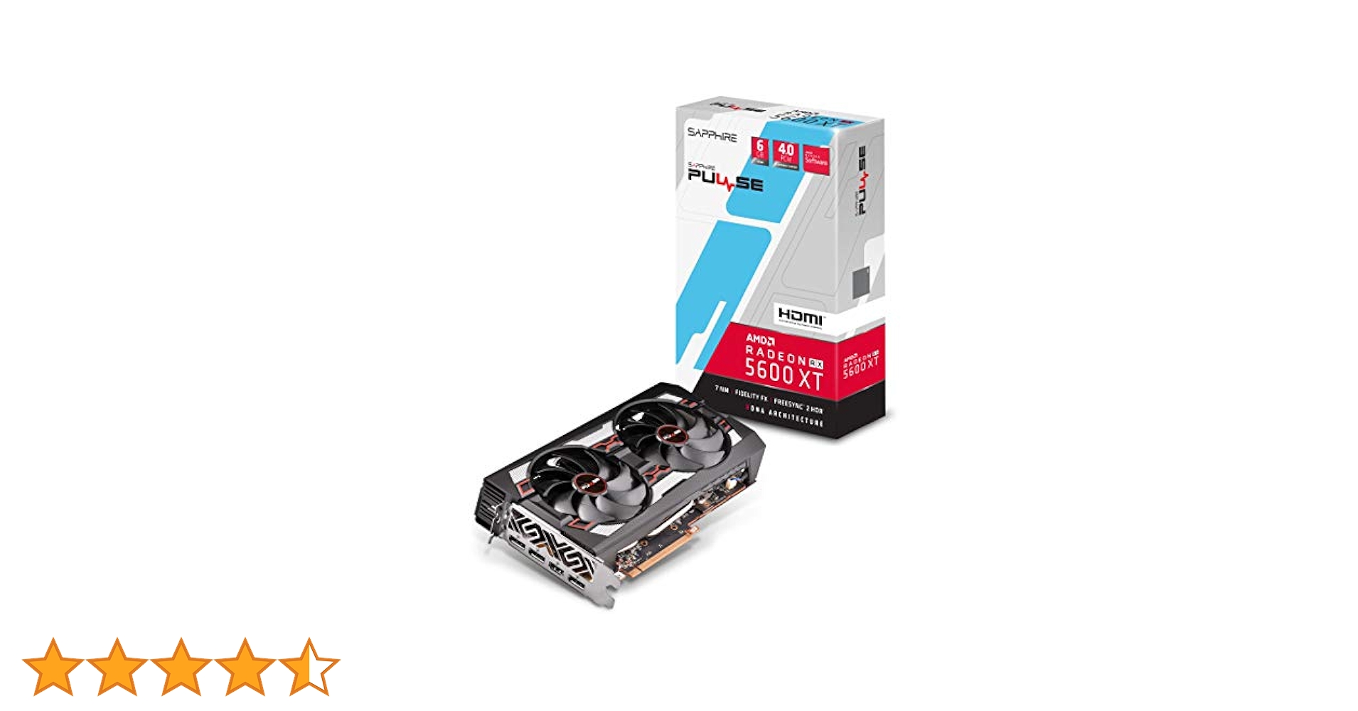 グラフィックボード・グラボ・ビデオカード Sapphire Radeon RX 5600 XT 6GB SAPPHIRE PULSE RADEON RX 5600 XT BE 6G GDDR6 | SAPPHIRE